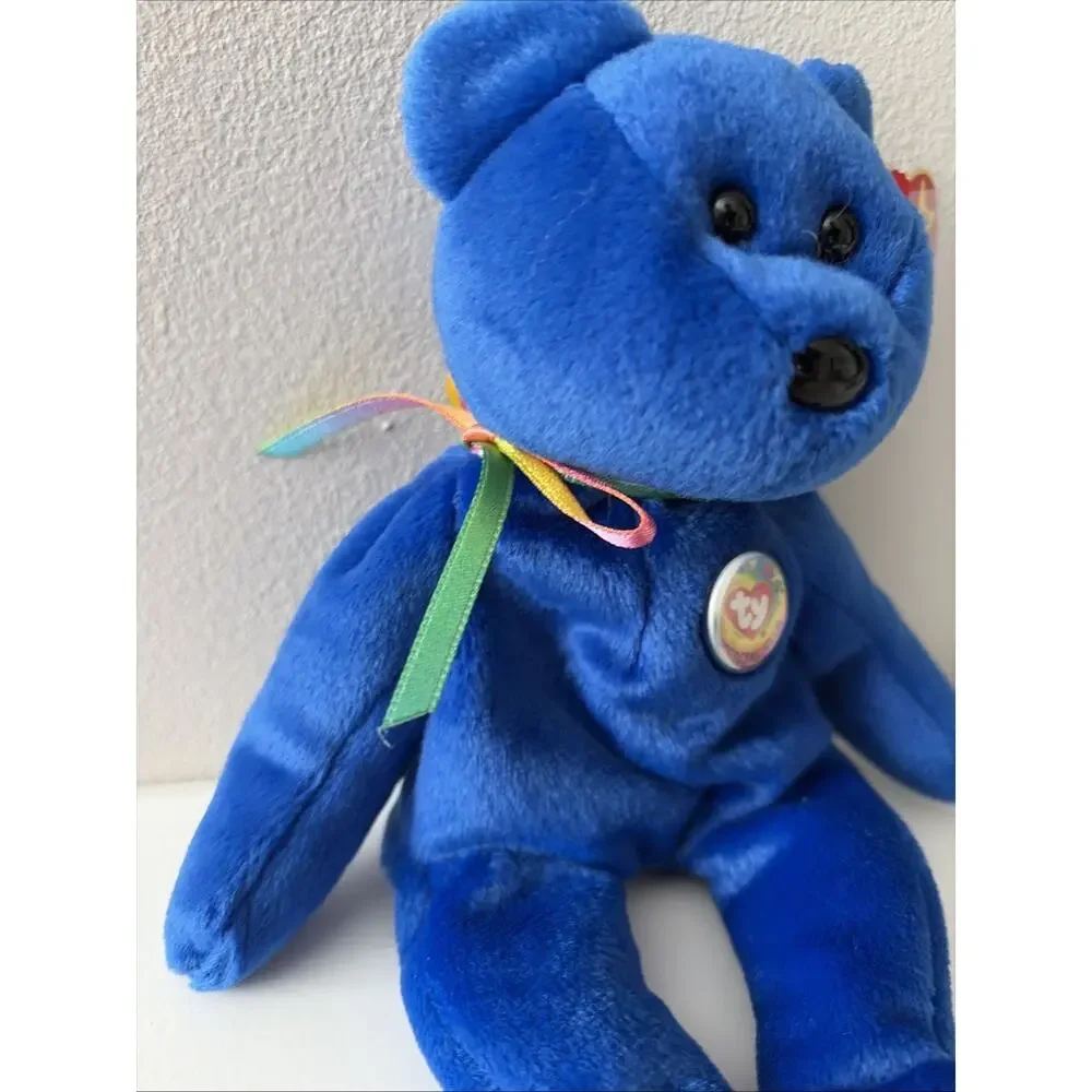 Ty Beanie Baby Clubby the Royal Blue Bear New With Tags 1998 Stuffed Animal Toy